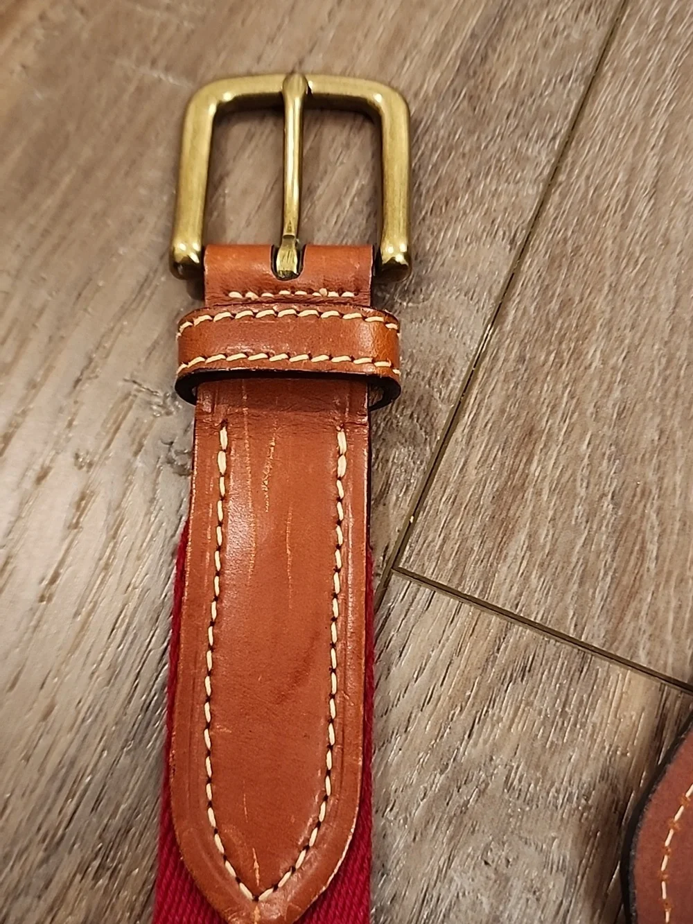 Vintage 90s Y2K Tommy Hilfiger Belt Surplus Style Brass Buckle USA Men's size 34